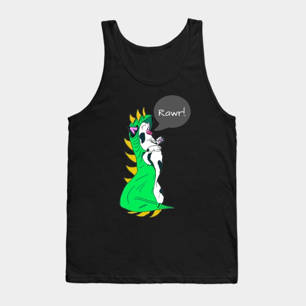 Dino-Cat Tank Top by ANMA Designs